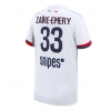Paris Saint-Germain Warren Zaire-Emery #33 Gostujuci Dres 2025-26 Kratak Rukav Paris Saint-Germain Warren Zaire-Emery #33 Gostujuci Dres 2025-26 Kratak Rukav